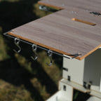Camping Box – reling s háčky na kempingové příslušenství