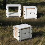 Nasazení přídavného stolku na zavřený Camping Box Mini