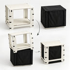 Extra tafel plaatsen op een gesloten Camping Box