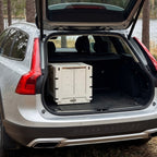 Mobiele Camping Box-campingkeuken in de kofferbak van de auto